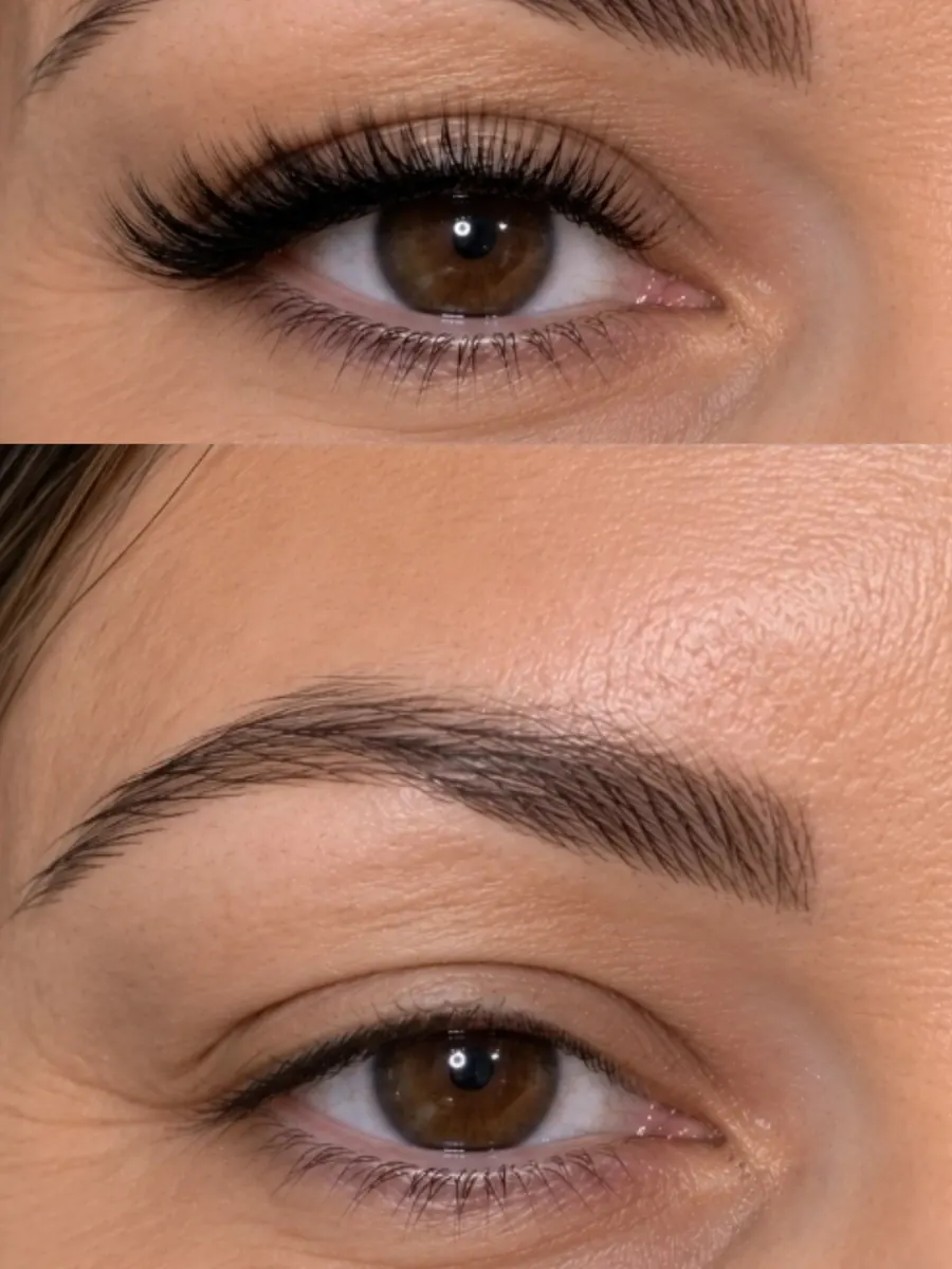 Geformte Augenbrauen und Wimpern, Seidenblick Dortmund